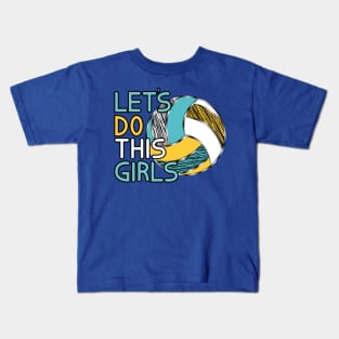 Volleyball - Let's Do This Girls Kids T-Shirt